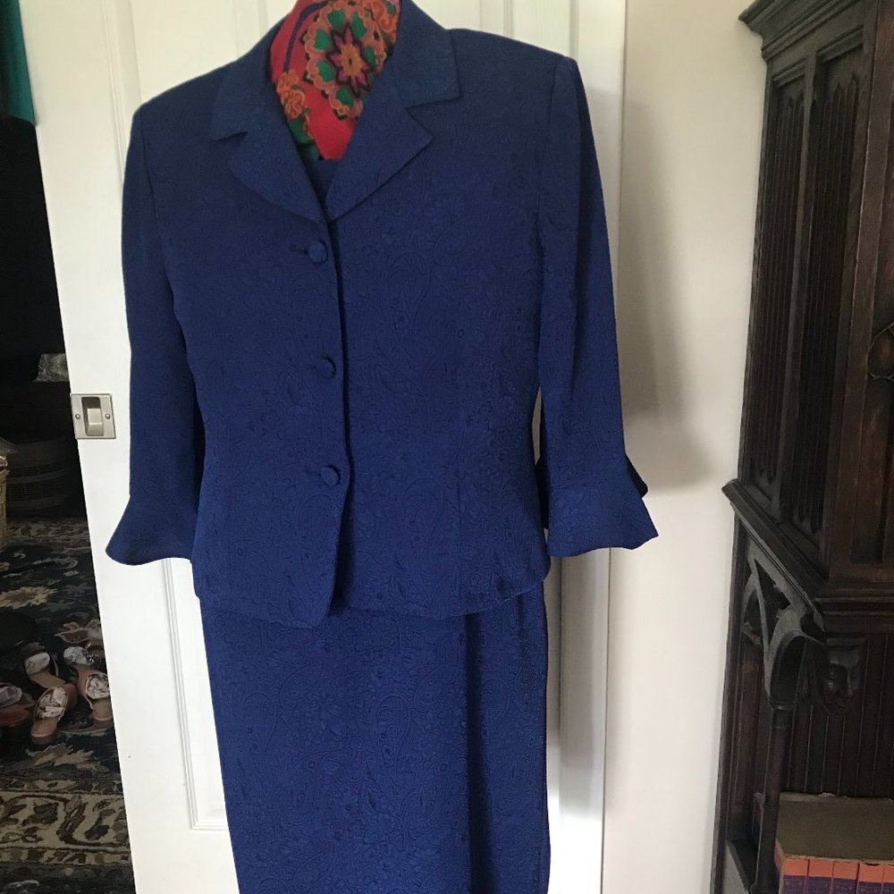 JESSICA HOWARD: BLUE  DRESS AND JACKET SIZE 16